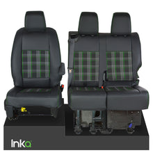 Load image into Gallery viewer, Vauxhall Vivaro MK 3 INKA Front Set Tailored Leatherette Seat Covers MY19-Present - Tartan Embroidery
