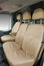 Load image into Gallery viewer, VW Transporter T6.1 , T6 , T5.1 INKA Front 1+2 Tailored Waterproof Seat Covers Sand MY-15-23
