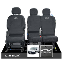 Load image into Gallery viewer, Citroen Berlingo MK2 Front Inka Fully Tailored Waterproof Seat Covers Black MY08-17
