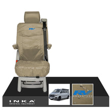 Load image into Gallery viewer, VW California Ocean/Coast/Beach/Surf Inka Fully Tailored Waterproof Seat Covers Sand Rear Single Swivel Fits T6.1 ,T6,T5.1 all model years fits with and without airbags
