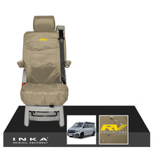 Load image into Gallery viewer, VW California Ocean/Coast/Beach/Surf Inka Fully Tailored Waterproof Seat Covers Sand Rear Single Swivel Fits T6.1 ,T6,T5.1 all model years fits with and without airbags
