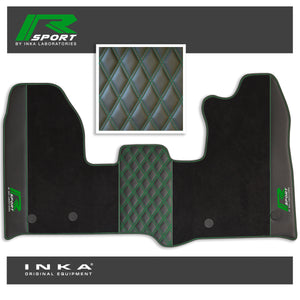 Ford Transit Custom INKA R-Sport Bentley Leatherette Front Tailored Carpet Mat Black MY12-23