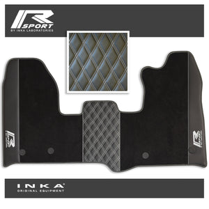 Ford Transit Custom INKA R-Sport Bentley Leatherette Front Tailored Carpet Mat Black MY12-23