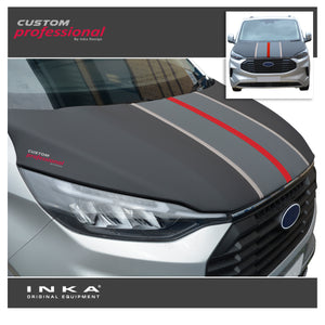 The All New Ford Transit Custom INKA Custom Professional Bonnet Cover Stone Chip Protector ( Choice of 3 Colours )