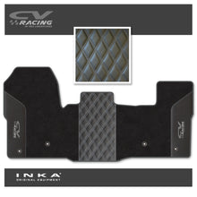 Load image into Gallery viewer, Ford Transit MK8/MK9 MY14 to Present Tailored Carpet Mat Black Fits All Derivatives Incl Jumbo - CV Racing Embroidery
