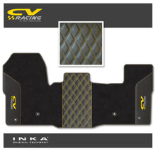 Load image into Gallery viewer, Ford Transit MK8/MK9 MY14 to Present Tailored Carpet Mat Black Fits All Derivatives Incl Jumbo - CV Racing Embroidery
