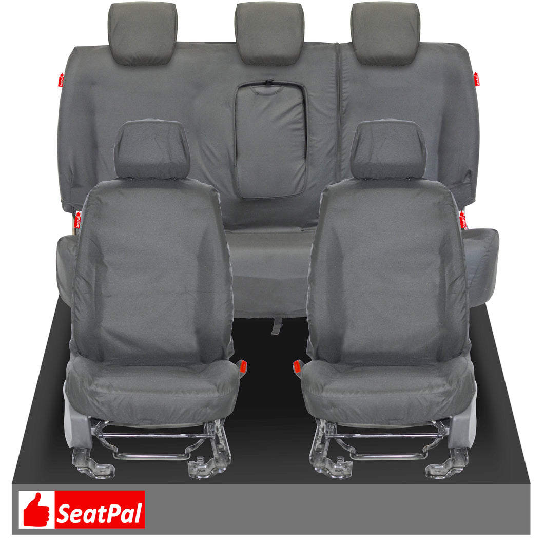 Ford Ranger Front & Rear Set Tailored Waterproof Seat Covers 2006-2012 Grey