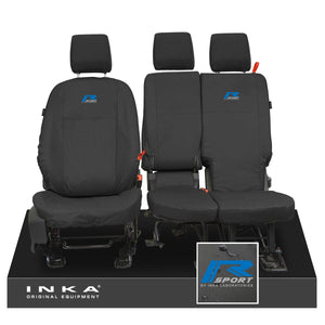 Ford Transit Connect INKA Front Set 1+2 Tailored Waterproof Seat Covers Black MY13-24