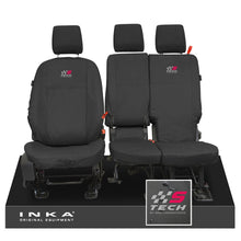 Load image into Gallery viewer, Ford Transit Connect INKA Front Set 1+2 Tailored Waterproof Seat Covers Black MY13-24
