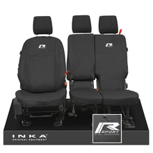 Load image into Gallery viewer, Ford Transit Connect INKA Front Set 1+2 Tailored Waterproof Seat Covers Black MY13-24
