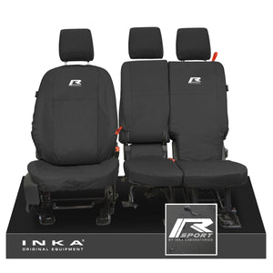 Ford Transit Connect INKA Front Set 1+2 Tailored Waterproof Seat Covers Black MY13-24