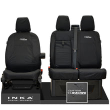 Load image into Gallery viewer, Ford Transit Custom INKA Front Set 1+2 Tailored Waterproof Seat Covers Black MY-12-23 (Choice of 7 Colours)
