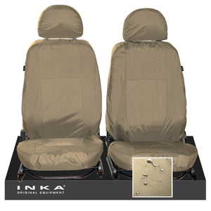 Land Rover Defender Front Set L316 INKA Tailored Waterproof Sear Covers Beige -Fits 90/110- MY-07-16