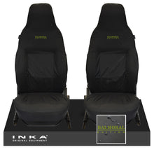 Load image into Gallery viewer, Land Rover Defender Puma Front Set 1+1 Tailored Waterproof Seat Covers Black MY-2013 Onwards
