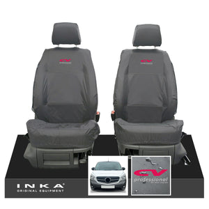 Mercedes Benz Citan W415 MY12-21 Front Pair Tailored Waterproof Seat Covers Grey Fits Panel Van & Kombi