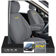 W447 Mercedes Benz Vito V-Class INKA Front 1+1 Tailored Waterproof Seat Covers Grey MY-15-20 - CV Professional Embroidery