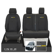 Load image into Gallery viewer, New Mercedes Benz Sprinter INKA Front Set Tailored Waterproof Seat Covers Black MY18 to Present Fits All Derivatives Choice of 7 Colours
