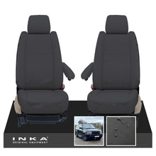 Load image into Gallery viewer, Range Rover Sport L320 MK1 INKA Front Pair Black Tailored Waterproof Seat Covers MY05-13

