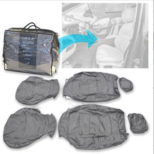 Load image into Gallery viewer, Jaguar F-PACE X761 Front &amp; Rear Tailored Waterproof Seat Covers Grey MY16-20 With Logos
