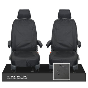 VW Transporter T6.1,T6,T5.1 INKA Front 1+1 Tailored Waterproof Seat Covers [Choice of 2 Colours]