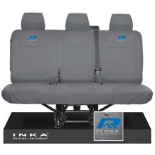 Load image into Gallery viewer, VW Transporter T6.1,T6,T5.1 INKA Rear Triple Tailored Waterproof Seat Cover Set Grey MY 09-23
