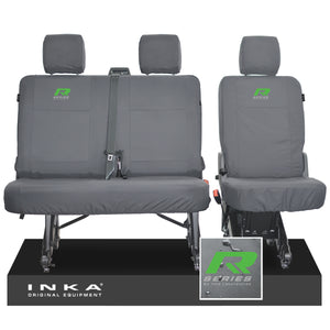 VW Transporter T6.1, T6 INKA Rear Set 2+1 Tailored Waterproof Seat Covers Grey