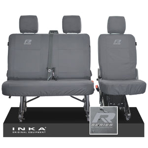 VW Transporter T6.1, T6 INKA Rear Set 2+1 Tailored Waterproof Seat Covers Grey