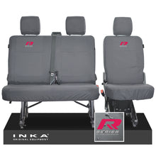 Load image into Gallery viewer, VW Transporter T6.1, T6 INKA Rear Set 2+1 Tailored Waterproof Seat Covers Grey
