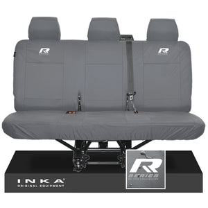 VW Transporter T6.1,T6,T5.1 INKA Rear Triple Tailored Waterproof Seat Cover Set Grey MY 09-23