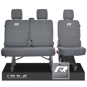 VW Transporter T6.1, T6 INKA Rear Set 2+1 Tailored Waterproof Seat Covers Grey