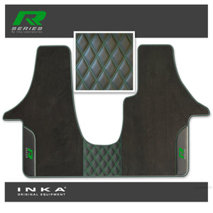 Volkswagen VW Transporter T6 & T6.1 Panel Van & Kombi Bentley Leatherette Front Carpet Floor Mat-MY19 to Present (No Fixings)