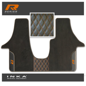 Volkswagen VW Transporter T6 & T6.1 Panel Van & Kombi Bentley Leatherette Front Carpet Floor Mat-MY19 to Present (No Fixings)