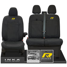 Load image into Gallery viewer, New VW Transporter T7 Panel Van INKA Front Set Tailored Waterproof Seat Covers Black MY25 onwards
