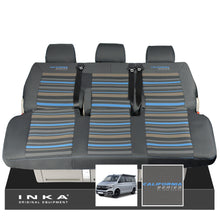 Load image into Gallery viewer, VW California T6.1, T6, T5.1, T5 Ocean, Coast, Beach SE Tailored Seat Cover Set Second Skin Takato Anthracite Colour Combination
