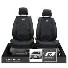 Load image into Gallery viewer, VW Caddy 5 Cargo INKA Front Set 1+1 Tailored Waterproof Seat Covers Black MY-2020+ [Choice of 7 Colours]
