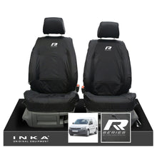 Load image into Gallery viewer, VW Caddy MK3 &amp; MK4 INKA Front Set 1+1 Tailored Waterproof Seat Covers Black MY-2010-2019 [Choice of 7 Colours]
