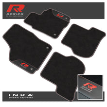 Load image into Gallery viewer, VW Golf MK6 Car Mats (Front &amp; Rear Set) with Premium Carpet &amp; OEM Leatherette, Fits MY08-12
