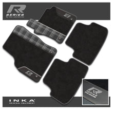 Load image into Gallery viewer, VW Golf MK7 Car Mats (Front &amp; Rear Set) with Premium Carpet, OEM Leatherette &amp; Tartan Design, Fits MY13 to MY19
