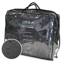 Load image into Gallery viewer, Land Rover Defender INKA Front &amp; Rear Set Tailored Waterproof Seat Covers Black MY-07-16
