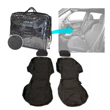 Load image into Gallery viewer, Nissan Pulsar Front 1+1 Tailored Waterproof Seat Covers Set Black MY 14-16
