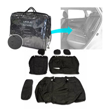 Load image into Gallery viewer, Nissan Pulsar Rear Set 60/40 Split Tailored Waterproof Seat Covers Black MY14-16
