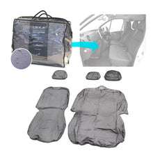 Load image into Gallery viewer, Renault Trafic Front 1+2 Fully Tailored Waterproof Seat Covers Grey MY 01-14
