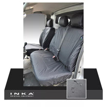 Load image into Gallery viewer, Renault Trafic Front 1+2 Fully Tailored Waterproof Seat Covers Grey MY 01-14
