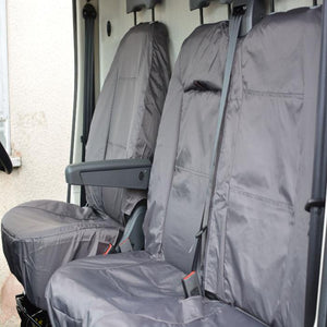 Citroen Relay Fully Tailored Inka Waterproof Front Single & Double Seat Covers 2006 - 2016 Heavy Duty Right Hand Drive Grey