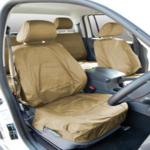 VW Amarok INKA Front Set 1+1 Fully Tailored Waterproof Seat Covers Beige MY-10-21