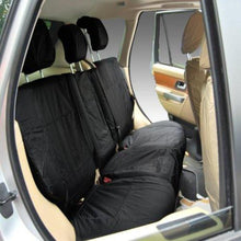 Load image into Gallery viewer, Land Rover Range Rover Sport Fully Tailored Waterproof Rear Second Row Single and Double Set Seat Covers 2013 Onwards Heavy Duty Right Hand Drive Black
