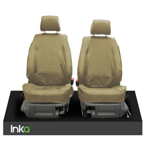 VW Amarok INKA Front Set 1+1 Fully Tailored Waterproof Seat Covers Beige MY-10-21