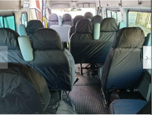 Load image into Gallery viewer, Ford Transit MK7 Minibus INKA Front &amp; Rear Waterproof Seat Covers In Black MY 2010 - 2014
