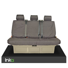 Load image into Gallery viewer, VW California T6.1, T6, T5.1 &amp; T5 Ocean, Coast, Beach, SE, Surf Inka Fully Tailored Waterproof Rear Seat Covers with ISOFIX MY03-24 Black &amp; Grey Colour options
