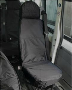 Ford Transit MK7 Minibus INKA Front & Rear Waterproof Seat Covers In Grey MY 2010 - 2014